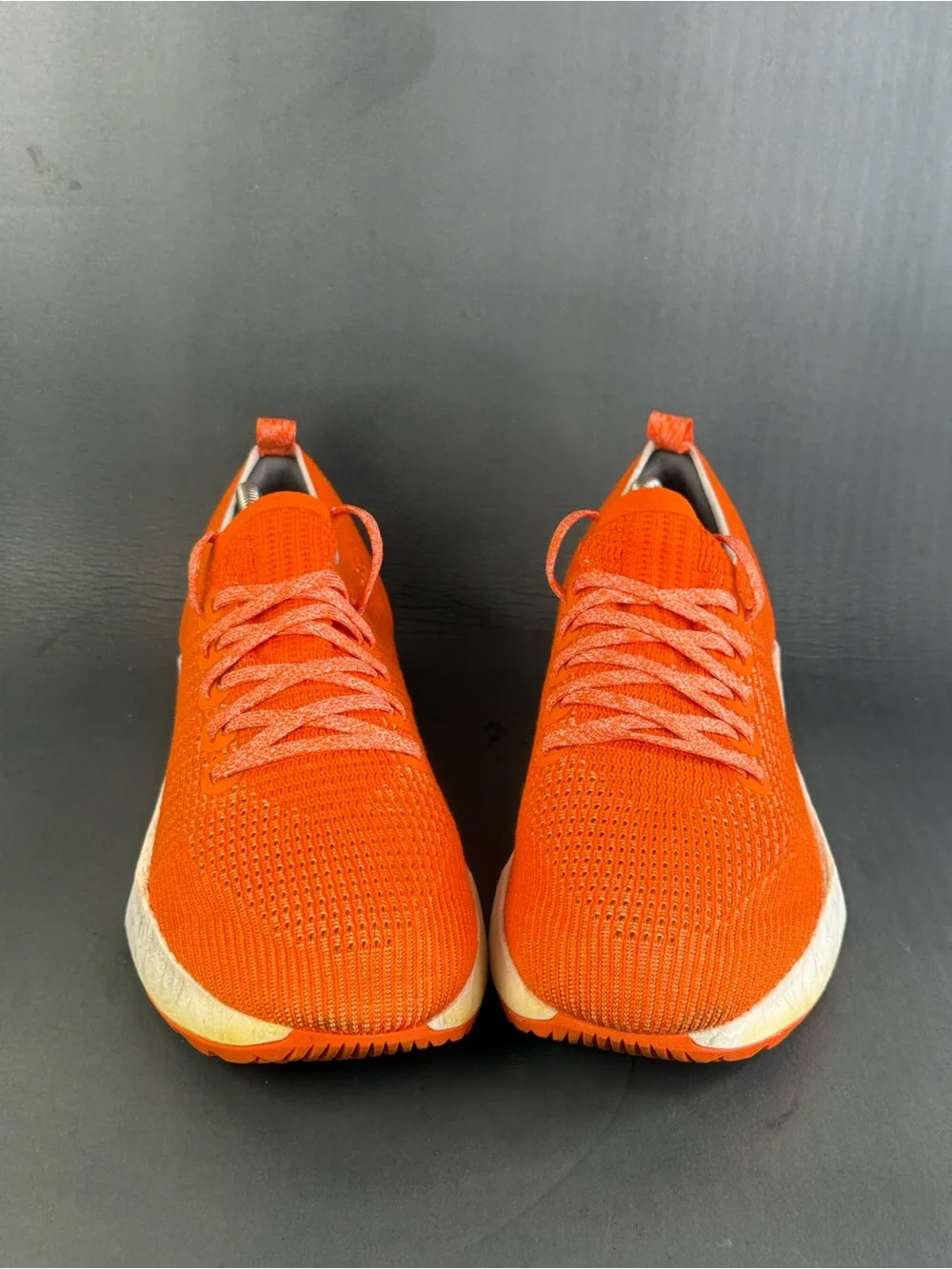 Allbirds Tree Flyer bright orange athletic sneaker shoes men’s size 11.5